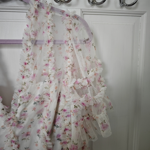 Needle & Thread Midi Floral Dress US14 - Picture 7 of 9
